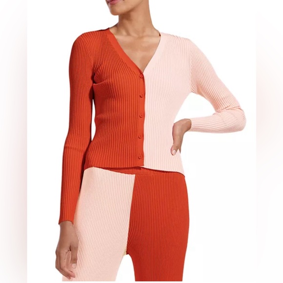 STAUD Sweaters - STAUD Two Tone Cardigan NWT Medium